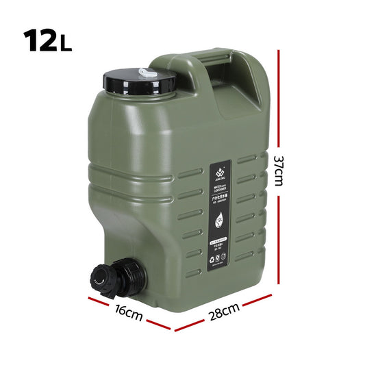 Water Camping Container Jerry Can & Tap 12L