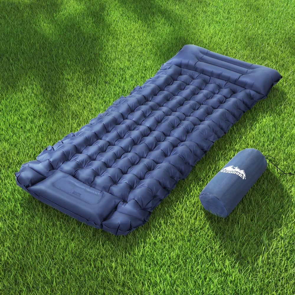 Self Inflating Camp Mattress with pillow - Single - free shipping
