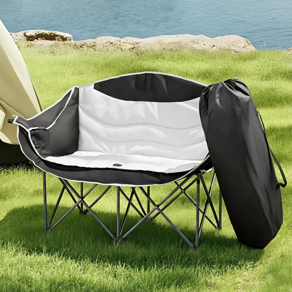 Camping Chair Double Folding Moon style - 240KG