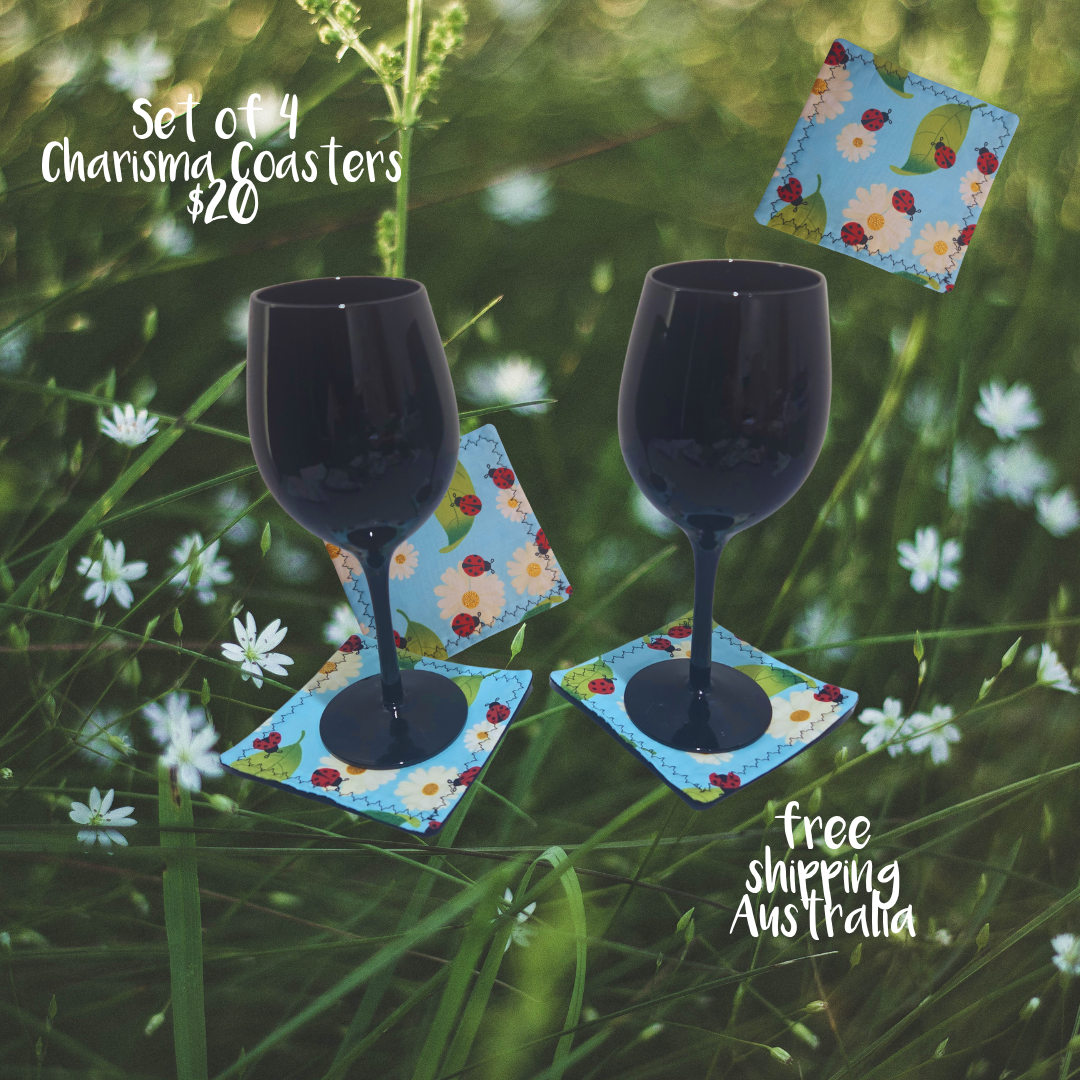 Coasters for Travelling & Camping - Ladybugs