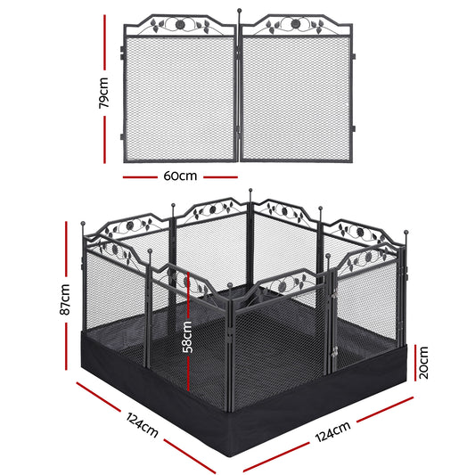 Heavy-Duty Fancy Pet Enclosure for outdoors & indoors - black