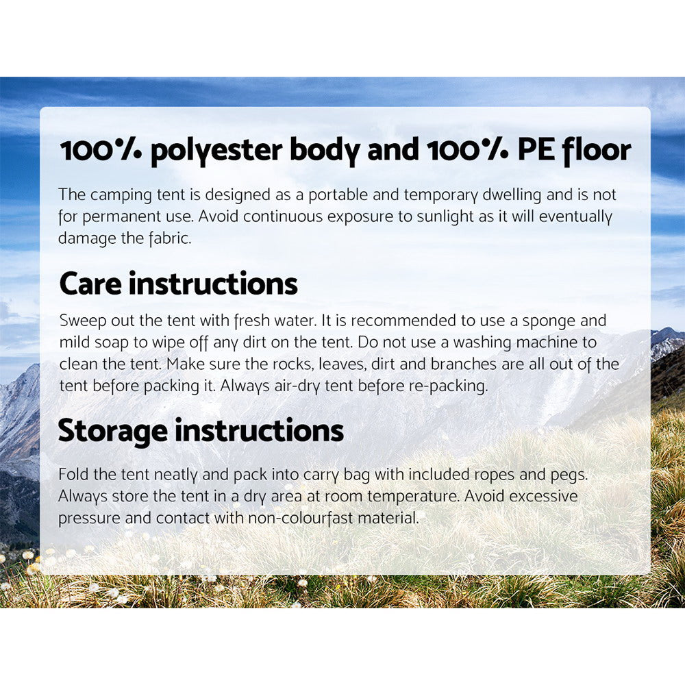 Instant Up Camping Tent approx 4 Person Dome