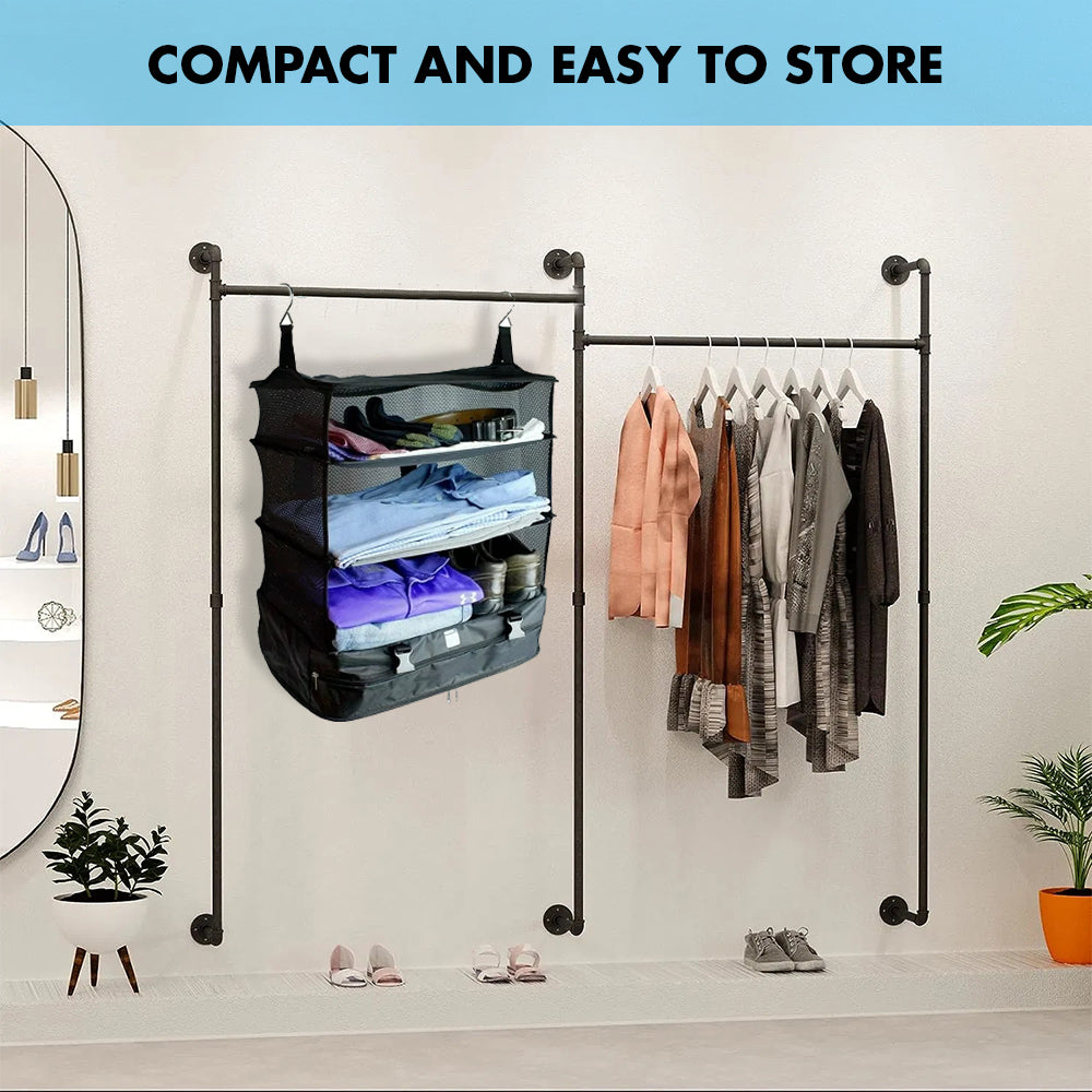 Camp Organiser with 3 shelves and Hook