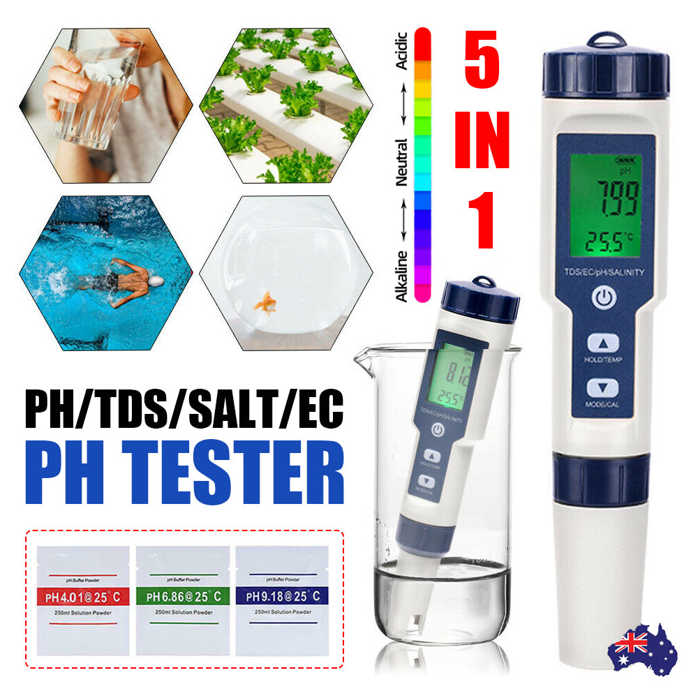 5in1 Digital Water Quality Test pH