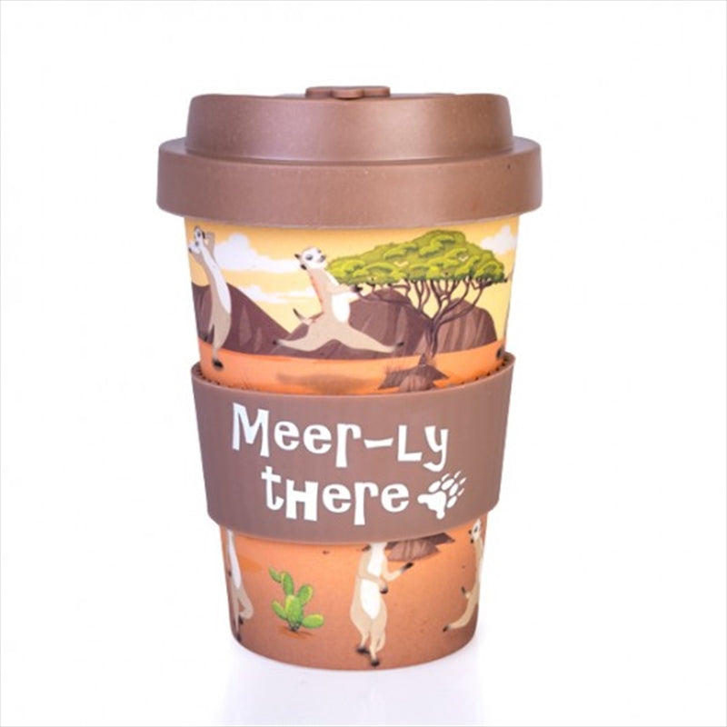 Coffee / Tea Eco-to-Go Bamboo Cup - Meerkat