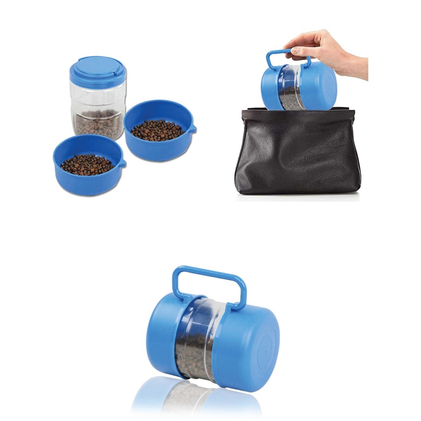 Portable Pet Travel Food & Water Bowl Set