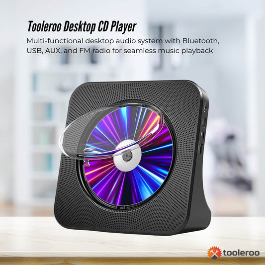 Rechargeable Camping Desktop Bluetooth CD Player Speaker