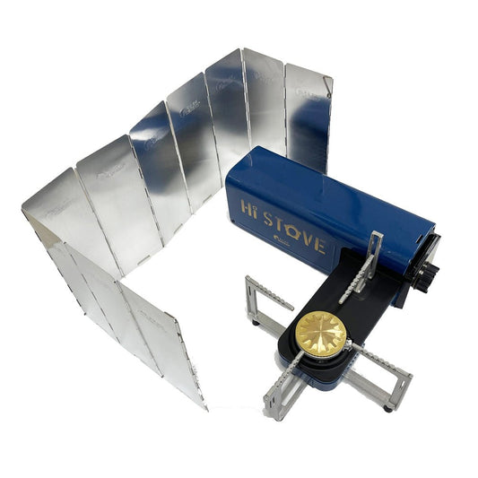 Outdoor Camping Gas Stove w Foldable Windshield