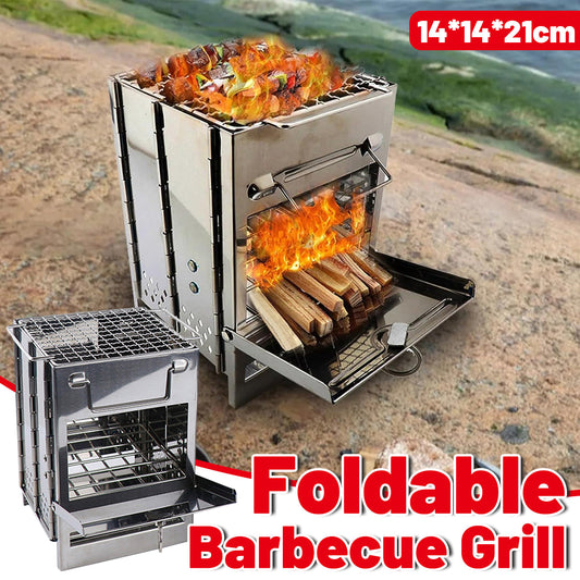 Outdoor Folding Camping mini Stainless Steel Stove