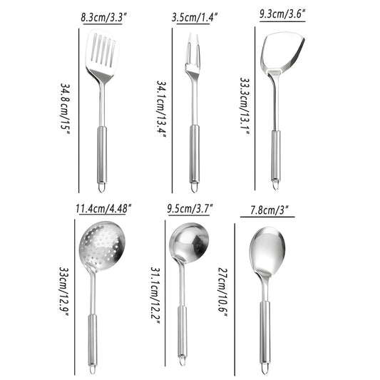 Stainless Steel Camp Cooking Kitchen Tool Set