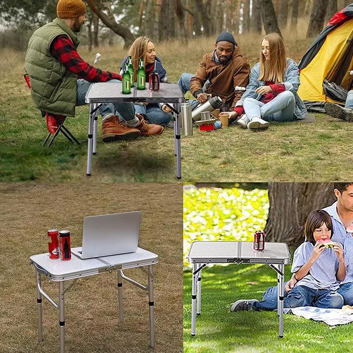 Portable Fold in half Camping Table 60cm