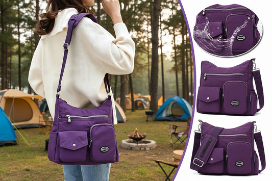 Crossbody Travel Bag - purple