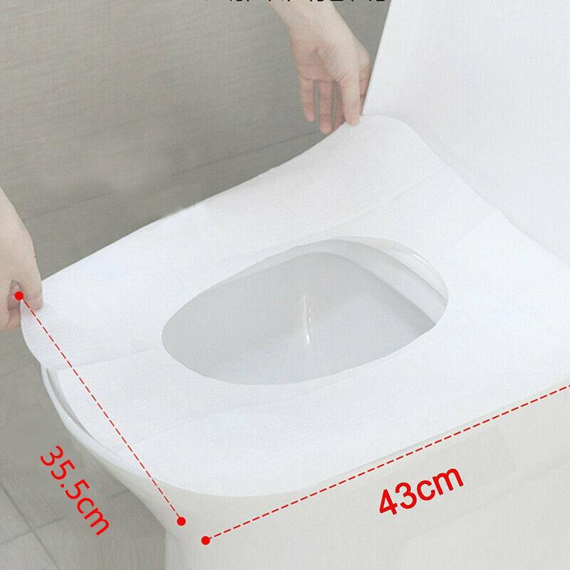 Travel Toilet Seat Paper Covers - Biodegradable