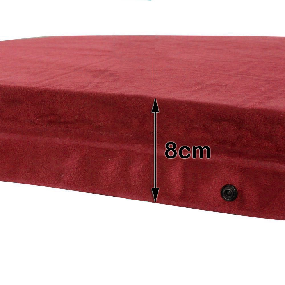 Double Self Inflating 8cm Mattress Joinable - red