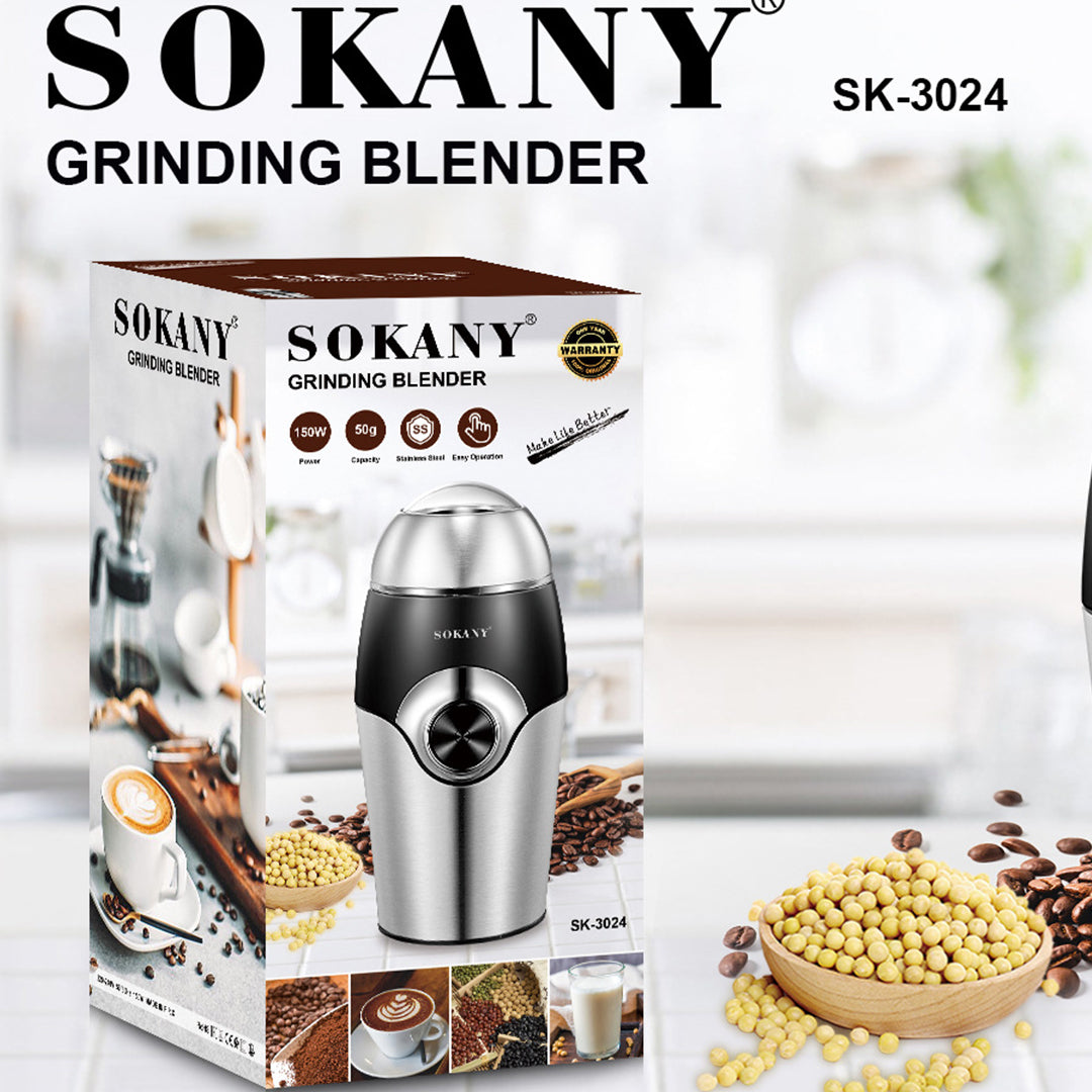 Electric Coffee Grinder Stainless Steel Blades - Free shipping