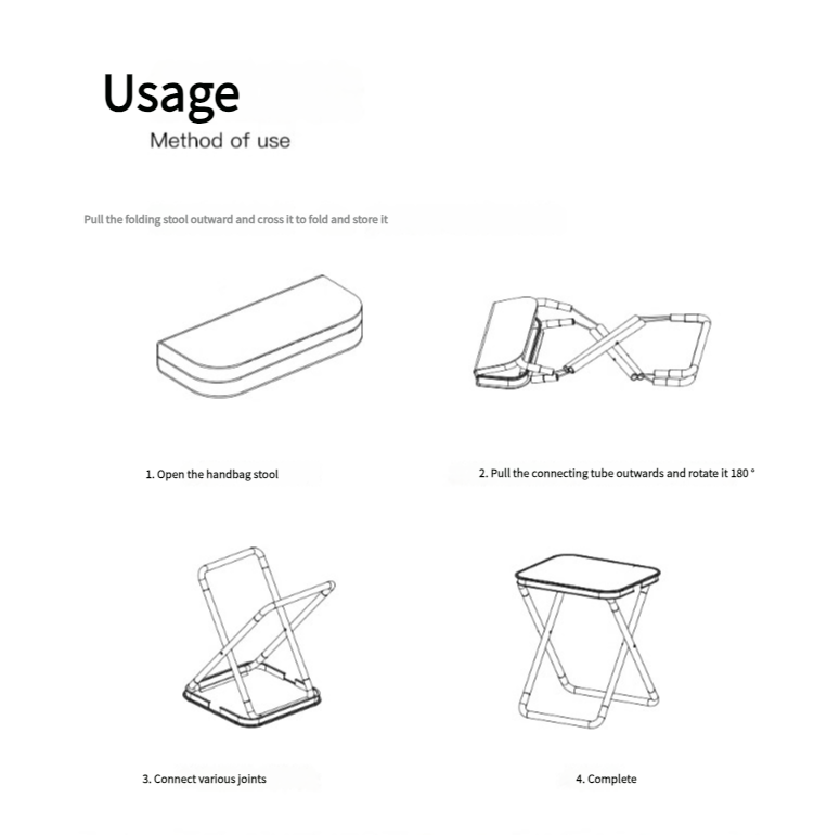 Outdoor Ultralight Folding Camping Chair - Dark Green