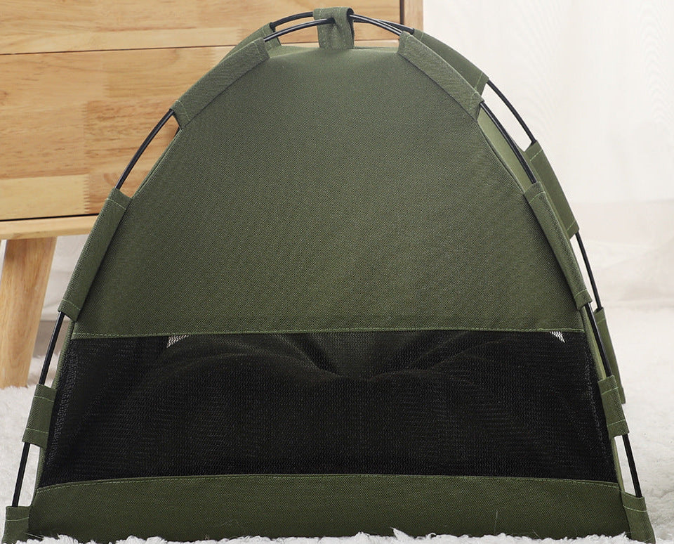 Portable Small Pet Tent with cooling mat - Grey L