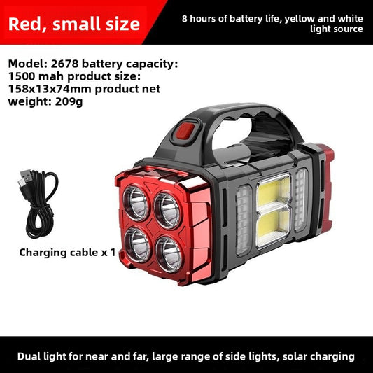 Solar Powered LED Camping Lantern & Flashlight Rechargeable