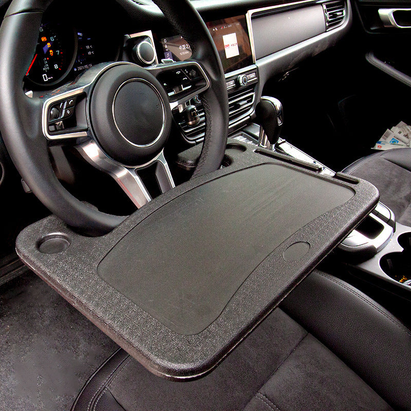 Multi-Functional Car Steering Wheel Desk/Tray - Grey