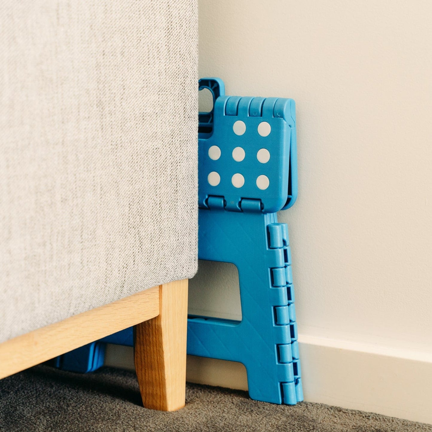 Folding Step Stool - Easy store & carry - Blue