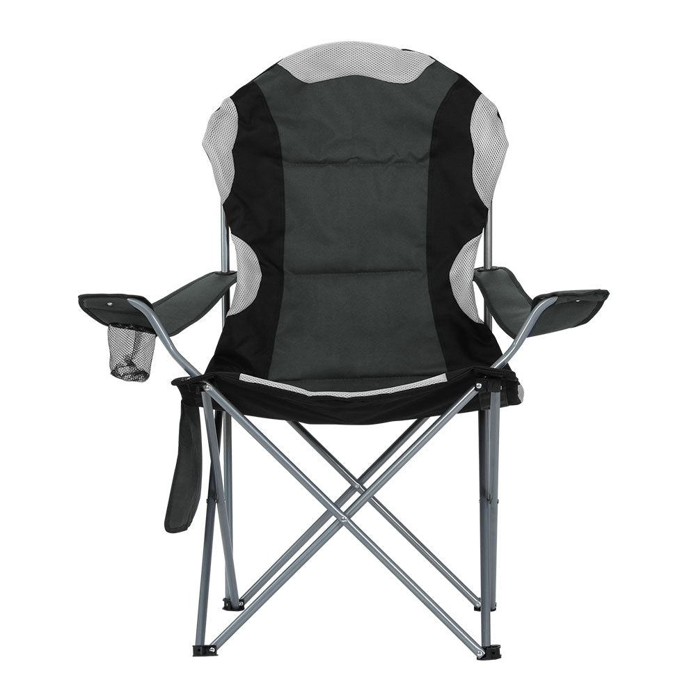 Folding Camp Chair set of 2 - Grey