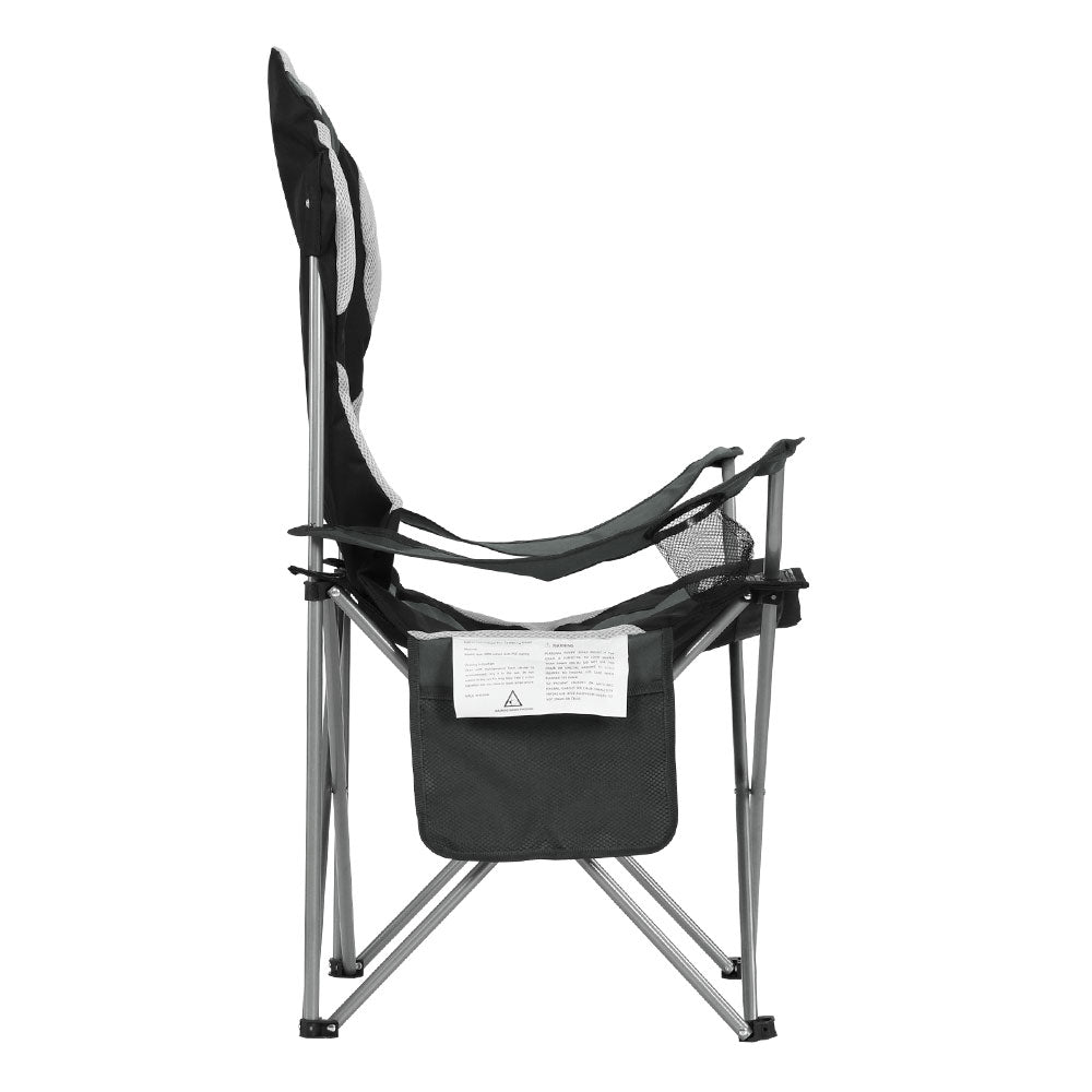 Folding Camp Chair set of 2 - Grey