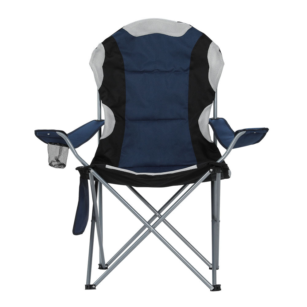 Folding Camp Chair set of 2 - Navy