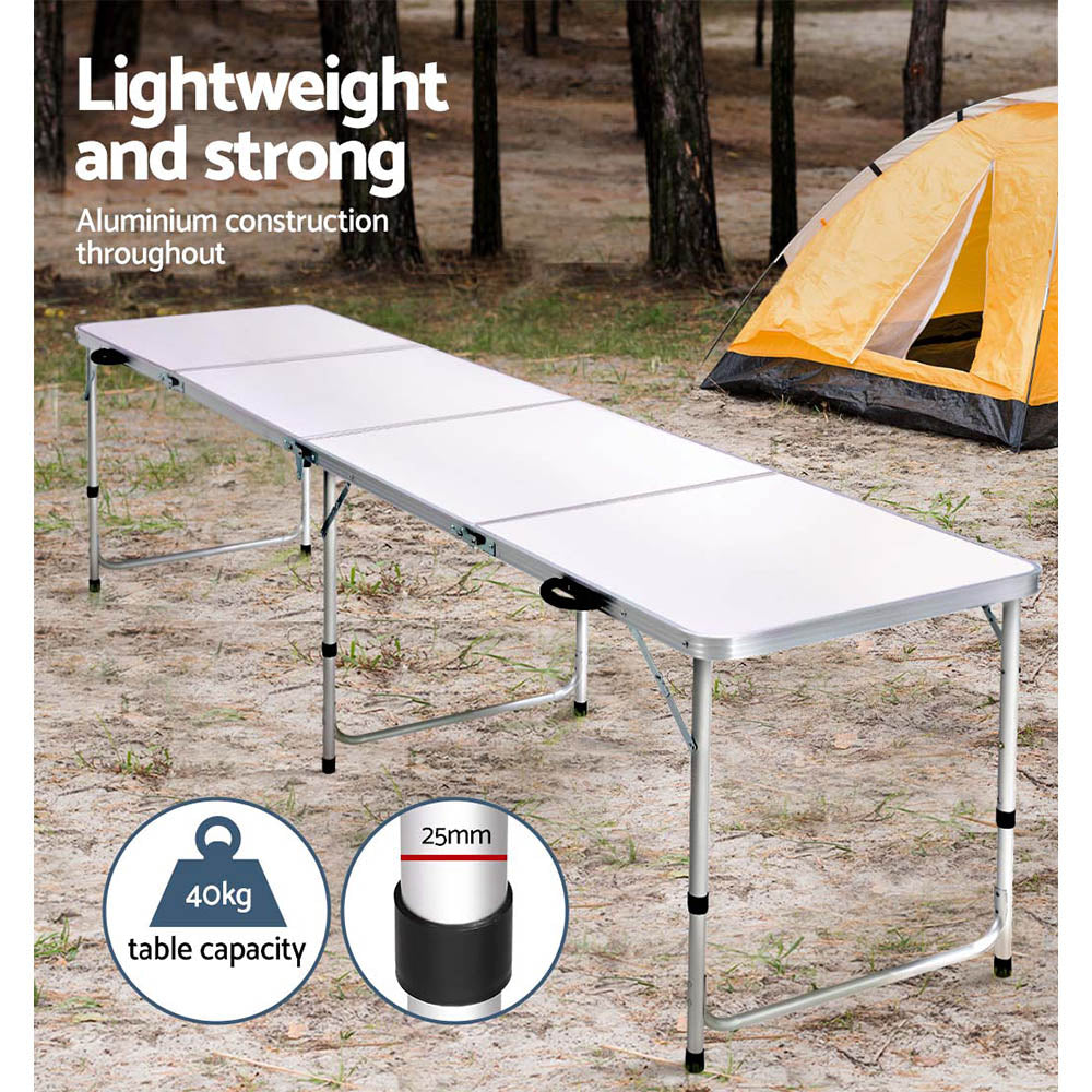 Aluminium Folding Camping Table 240cm