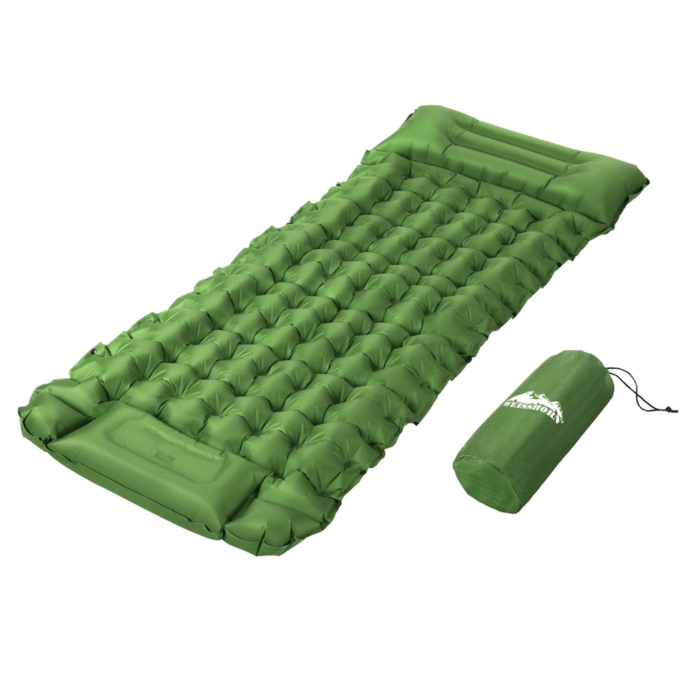 Self Inflating Camp Mattress with pillow - single - free shipping