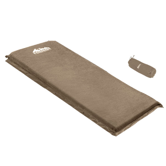 Self Inflating Mattress Camping Single Coffee