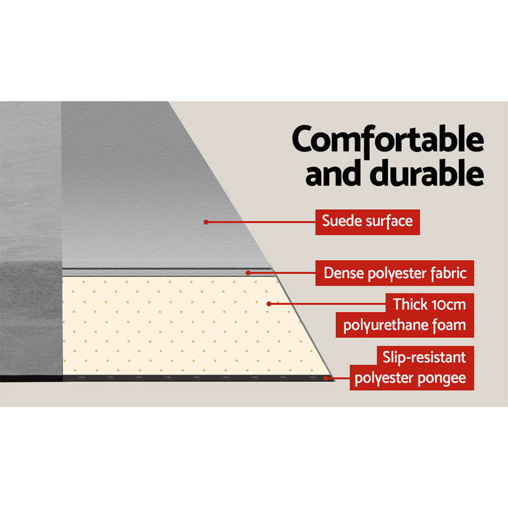 Double Self Inflating Mattress Joinable - Grey