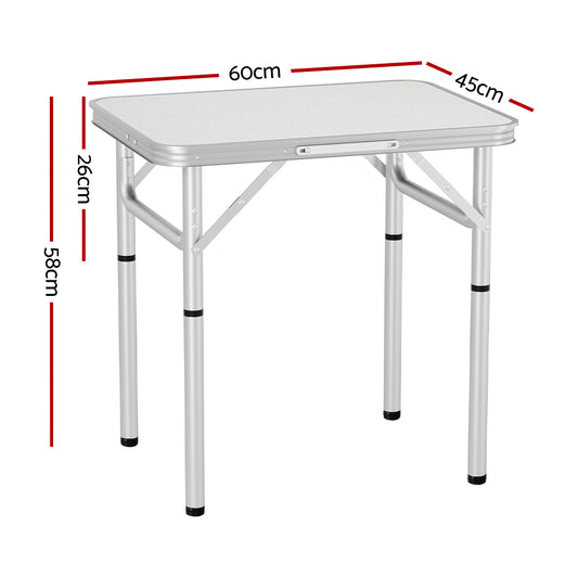 Folding Camping Table 60CM Adjustable