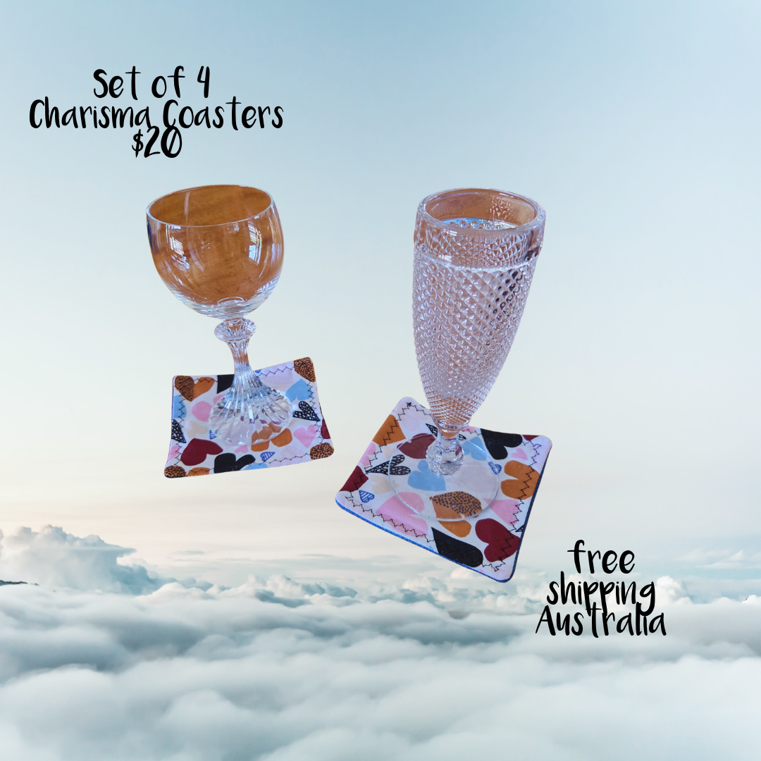 Coasters for Travelling & Camping - Hearts