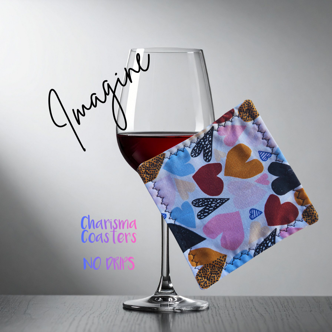 Coasters for Travelling & Camping - Hearts