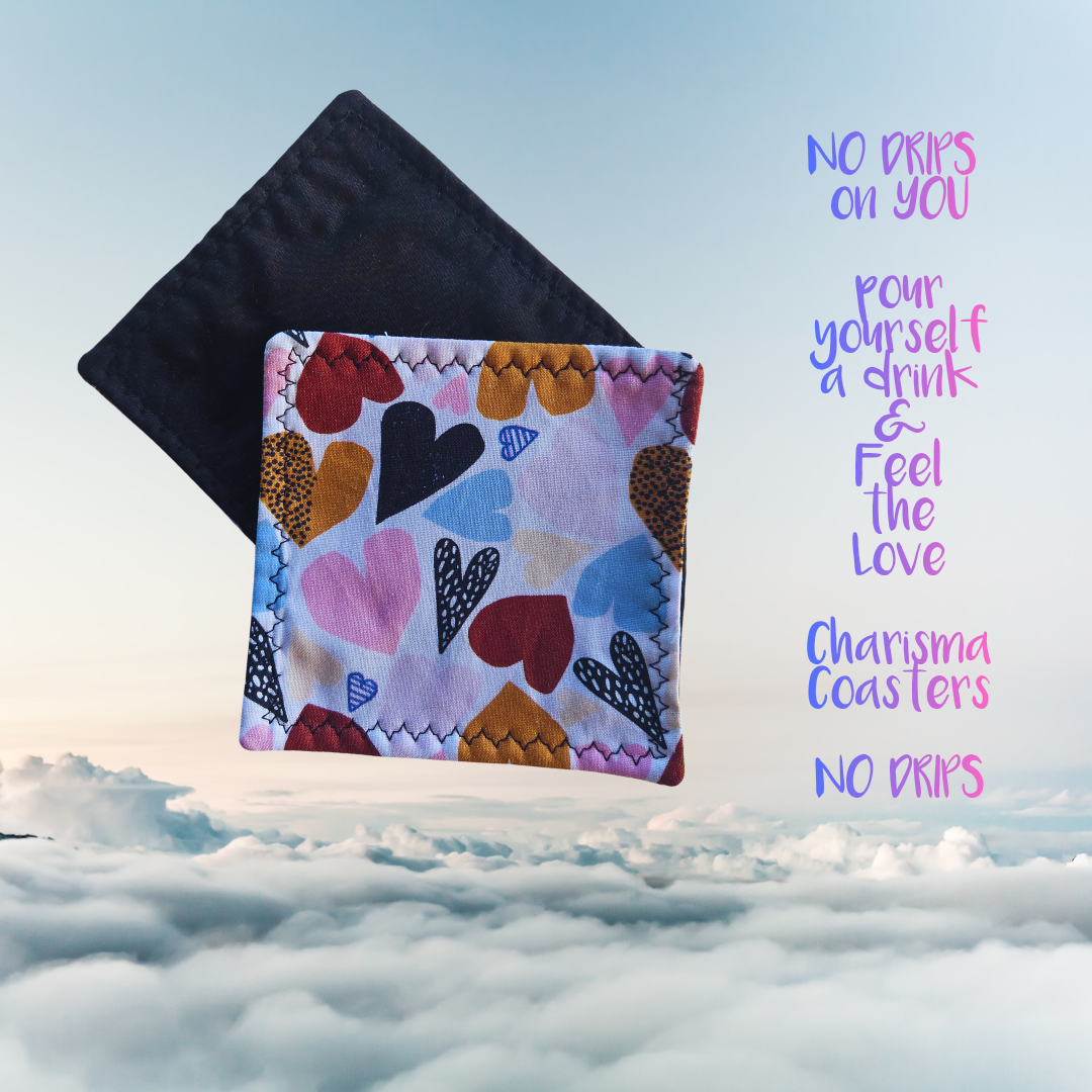 Coasters for Travelling & Camping - Hearts