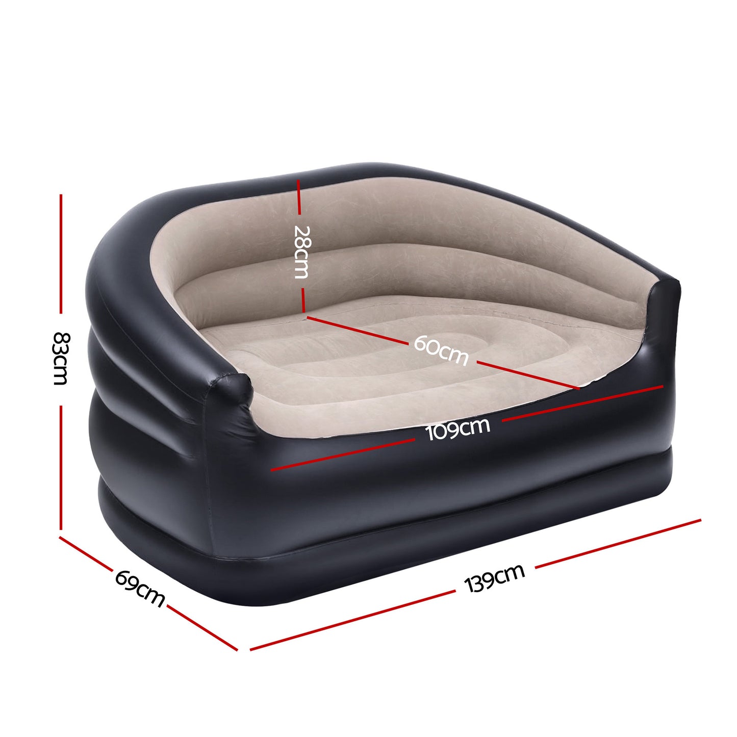 Outdoor Air Sofa Inflatable Lounge Chair with pump