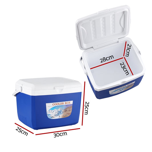 Ice Cooler Box Camping Esky 13L - Blue