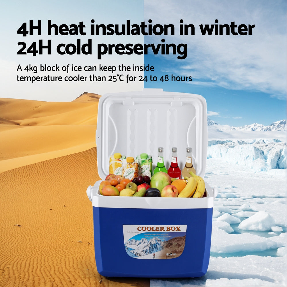 Ice Cooler Box Camping Esky 13L - Blue - Free shipping