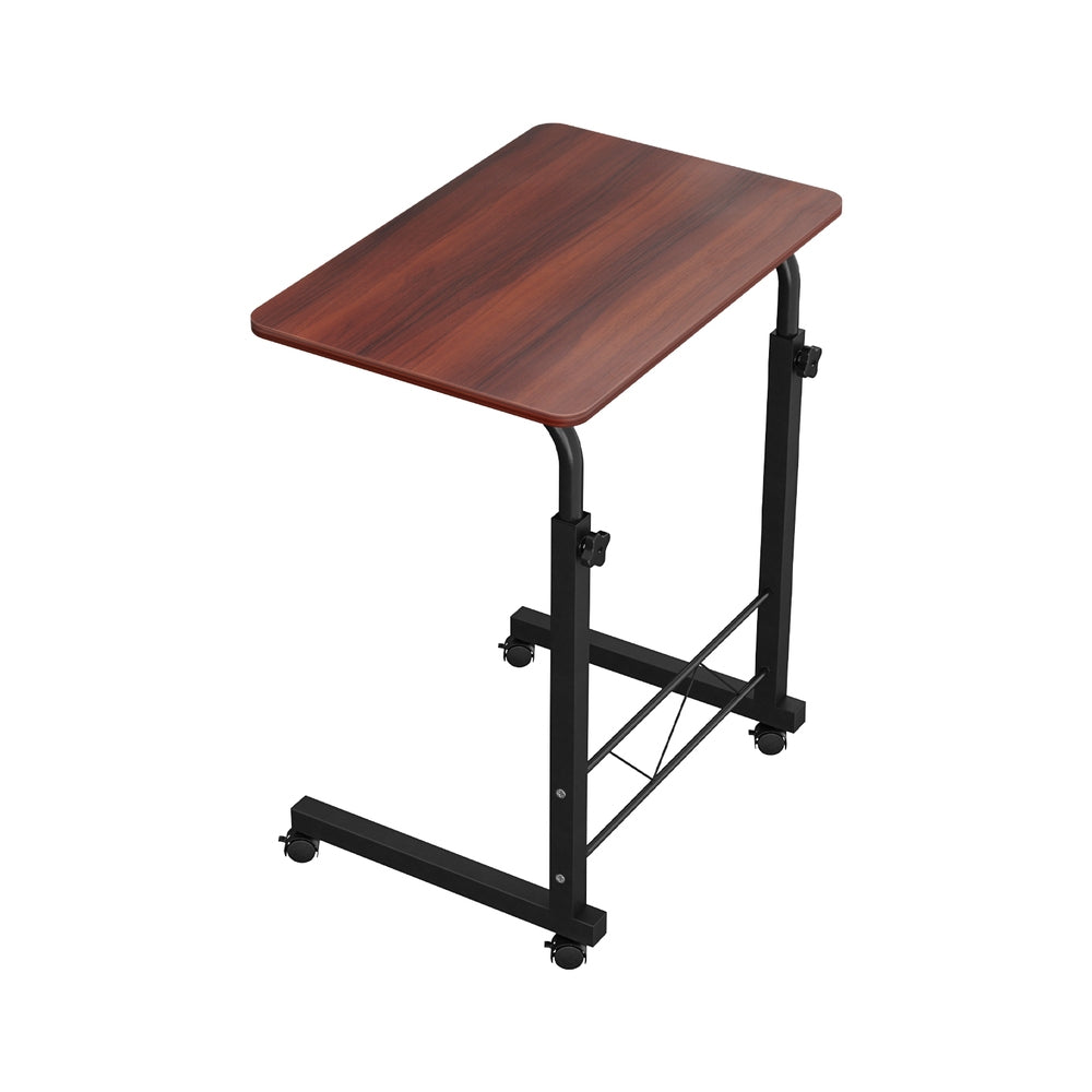 Mobile Laptop Work Table 60CM Dark Wood