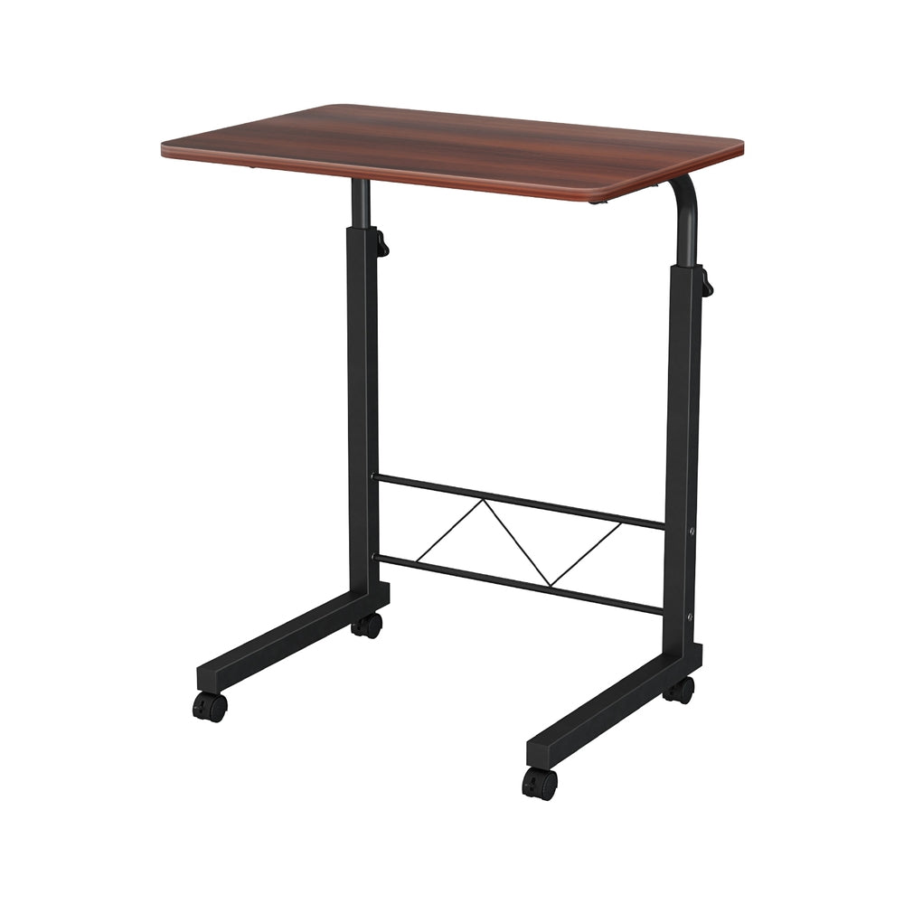 Mobile Laptop Work Table 60CM Dark Wood