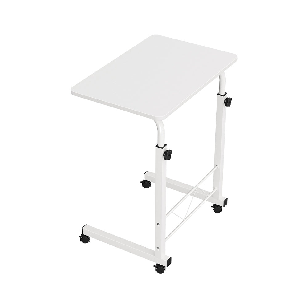 Mobile Travelling Laptop Desk Table Adjustable 60CM White
