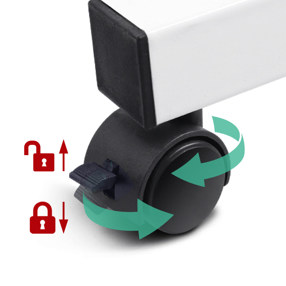 Mobile Travelling Laptop Desk Table Adjustable 60CM White