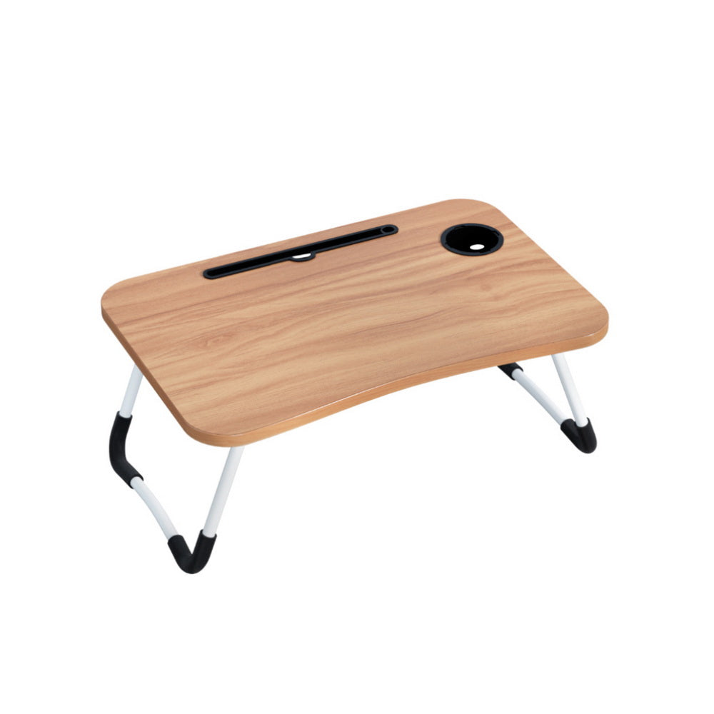Laptop Desk foldable portable and light - Oak colour - Free shipping
