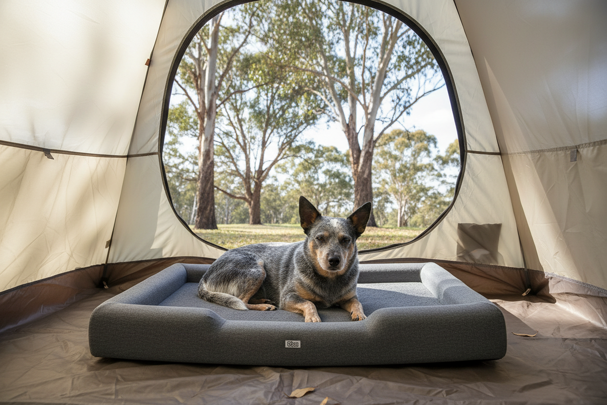 Large Calming soft Pet Bed - travel & camp