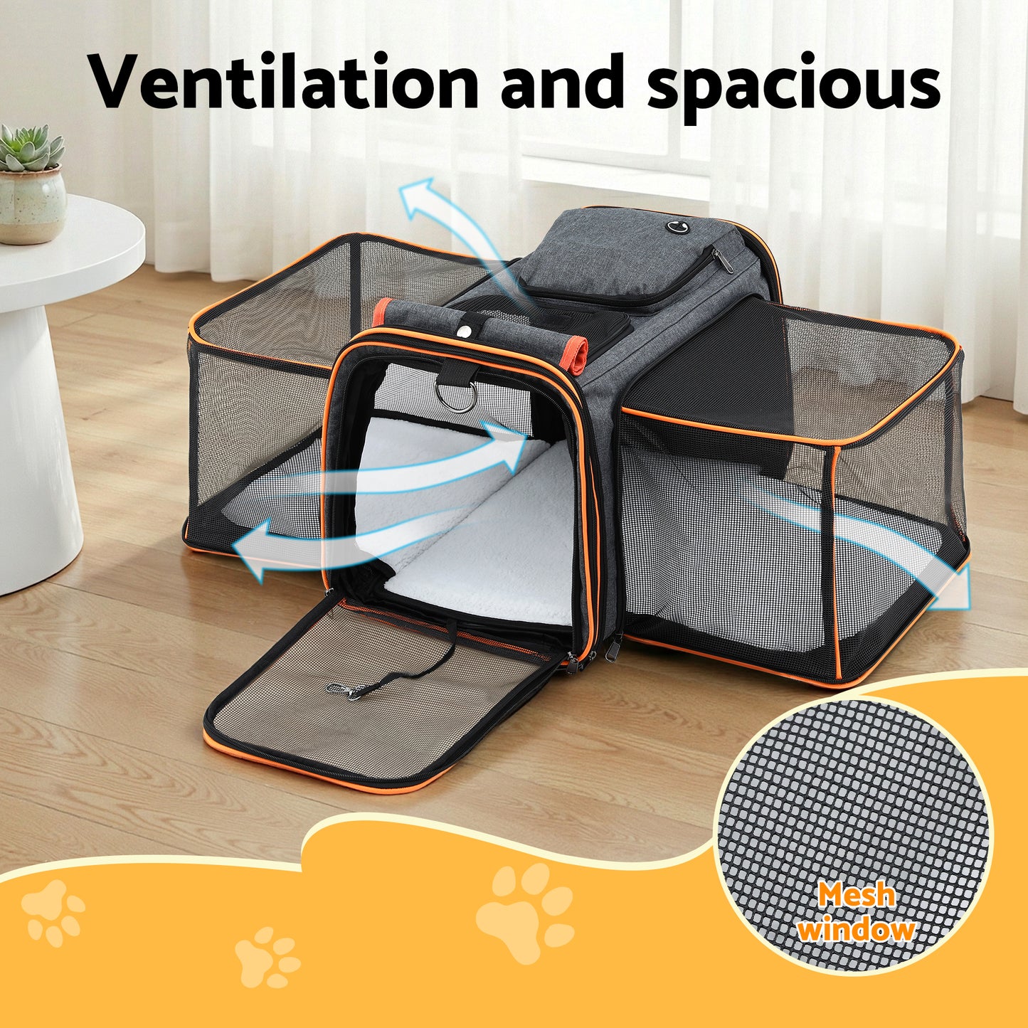 Dog Cat Travel Cage Portable Car Kennel