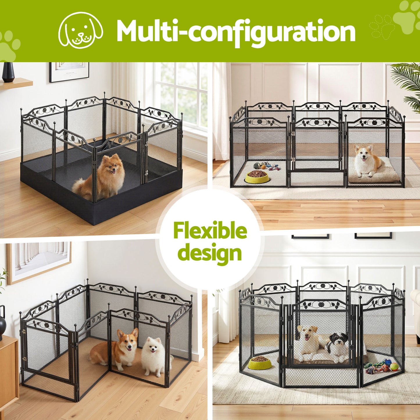 Heavy-Duty Fancy Pet Enclosure for outdoors & indoors - black