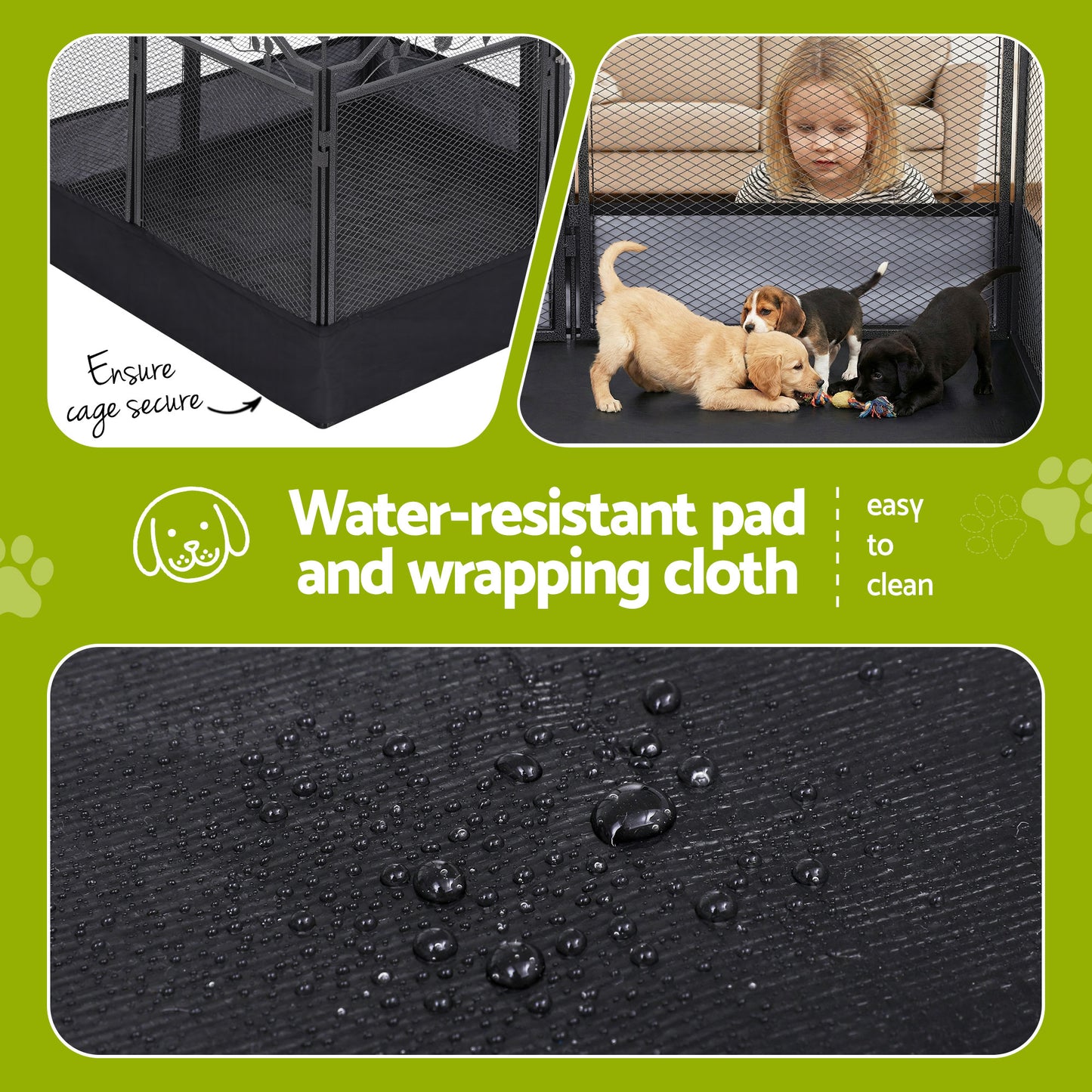 Heavy-Duty Fancy Pet Enclosure for outdoors & indoors - black