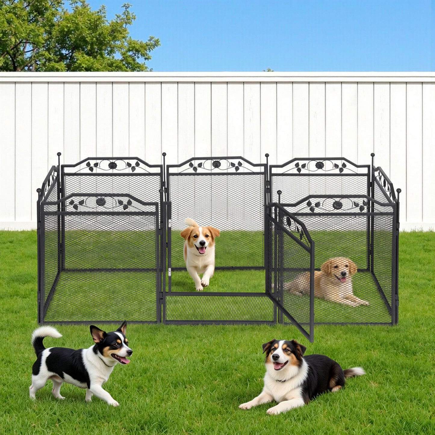 Heavy-Duty Fancy Pet Enclosure for outdoors & indoors - black