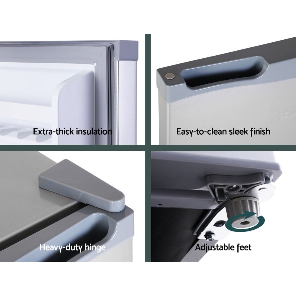 Portable Camping Upright Fridge Freezer 65L 12V/24V/240V