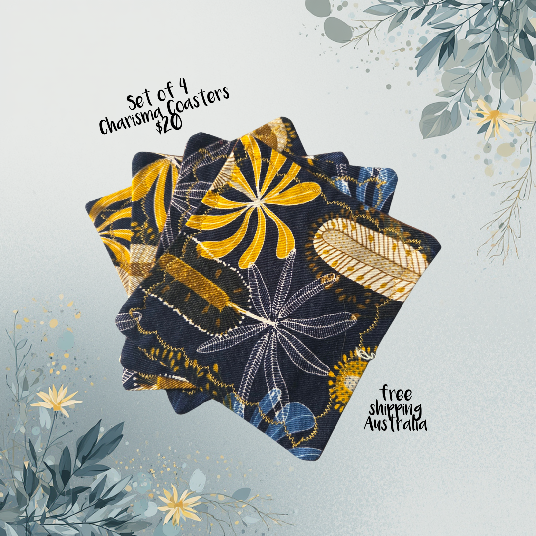 Coasters for Travelling & Camping - Random Flowers